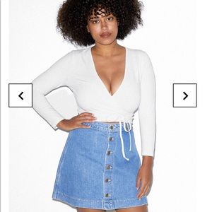 American Apparel Cross Top